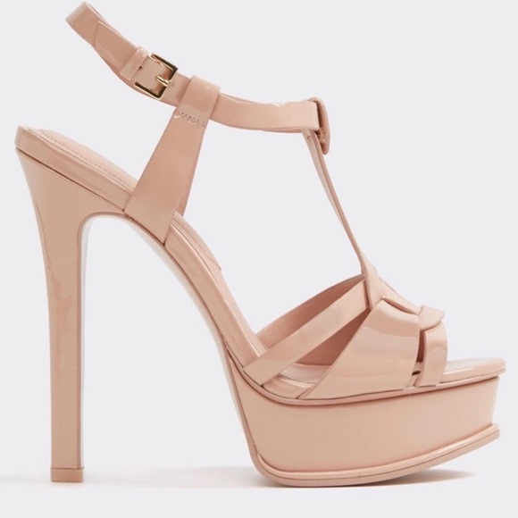 Light Pink Chelly Platform Sandals Size 8 - Picture 7 of 7